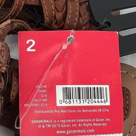 NWT Garanimals Brown Gladiator Sandals Size 2 Toddler - Picture 7 of 7